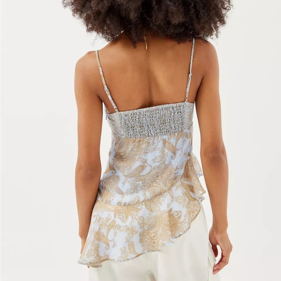 UO Paris Paisley Asymmetrical Cami - Picture 3 of 7